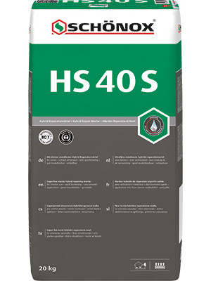 Ultrafeiner Hybrid Reparaturmörtel / Spachtelmasse HS 40 S